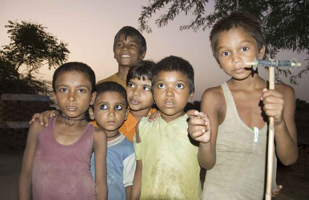India - Agra - niños - 2009